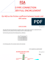 FEA Pipe To Pipe Connection With Header Full Encirclement