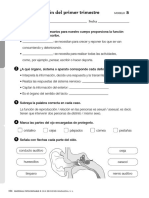 Evaluación Ciencias Naturales 4º Primaria 1º Trimestre Santillana