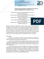 Sistema de Informação em Uma Empresa No Ramo de Serviços de Comunicação Multimídia: Um Estudo de Caso