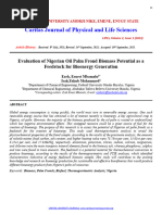 2023 Evaluation of Biofuel Properties