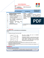 Sesion - Simbolizamos y Resolvemos Problemas Con Ecuaciones