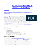 Step - By-Step Procedure To Set Up A Standalone Root CA On Windows Server