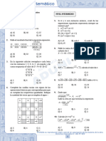 APTITUD MATEMÁTICA - Raz Deductivo TURNO TARDE