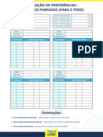 Avaliação de Preferências - Estímulos Pareados (Para 5 Itens)