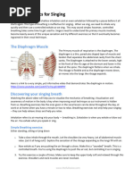 Breathing Basics For Singing (Article) Author Various