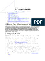 Types of Banks Accounts in India BY ARSH 