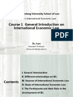 Course 1 General Introduction On International Economic Law