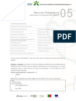 Recursos Pedagógicos: Exercícios e Propostas de Trabalho