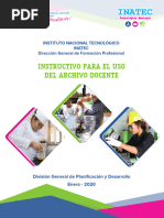 Instructivo Archivo Docente. - 2020