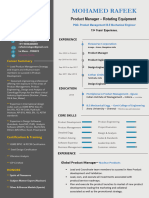 Mohamed Rafeek CV - 13+ Yrs Experience