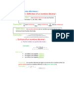 Nombres Décimaux