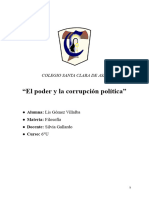 "Poder y Corrupción" Ensayo Filosófico