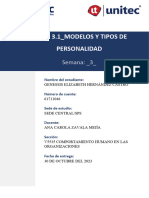 S3 - Tarea 3.1 - Modelos y Tipos de Personalidad