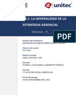 S9 - Tarea 9.1 - La Generalidad de La Estrategia Gerencial