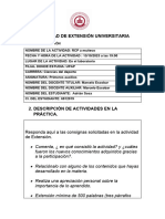 Informe de Extensión Universitaria - Adrian Sosa