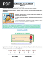 6 Matematicas 8 - 2021 Numeros Decimales