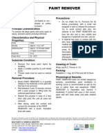 Paint Remover Datasheet