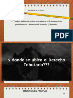 Sesion 1 - Definicion de Tributo Derecho Tributario