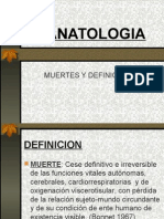 Muertes y Definiciones Tanatologia