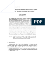 Kyung-Rahn, 2011, Korean Professor and Student Perceptions of The Efficacy of English Medium Instruction