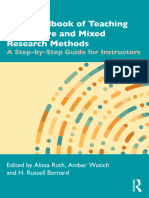 Alissa Ruth, Amber Wutich, H. Russell Bernard - The Handbook of Teaching Qualitative and Mixed Research Methods - A Step-By-Step Guide For Instructors-Routledge - Taylor & Francis Group (2024)