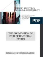 Entrepreneurial Ethics Corporate Social Responsibility