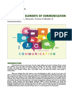 WEEKS 1-3 Nature and Elements of Communication