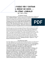 Usted Puede Ver y Entrar en El Reino de Dios, Sepa Usted Cómo Lograrlo Con Certeza