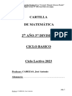 Matematica 2º Año Prof Cabezas, Josè - 231101 - 114356