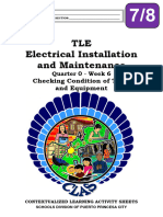 TLE - IAEIM7 8 - q0 CLAS6 - Checking Condition of Tools and Equipment RHEA ROMERO