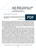 2) - Nassy Brown, Jacqueline 1998. "Black Liverpool, Black America, and The Gendering of Diasporic Space