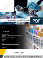 Microbiology of Soft Drinks and Fruit Juices