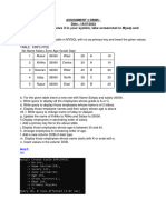 Assignment DBMS