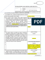 Evaluación Diagnóstica 2023-20 Comunicación Efectiva (Solucionario)