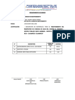 Requerimiento de Bienes para Ficha de Reservorio