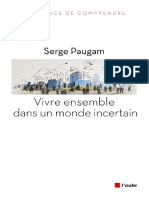 Vivre Ensemble Dans Un Monde Incertain (Serge Paugam (Paugam, Serge) )