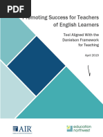 Danielson Framework Tool For Teachers of English Learners