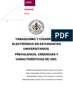 Tabaquismo Y Cigarrillo Electrónico en Estudiantes Universitarios. Prevalencia, Creencias Y Características de Uso