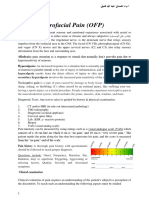 Orofacial Pain (OFP) : Oral Medicine