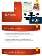 History of Psychological Testing