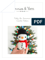 By Toby The Snowman Crochet Pattern