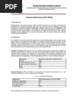 Thermal Performance of AAC Blocks