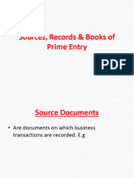 Lecture 2 Sources Records Books of Prime Entry