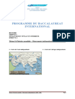 Thème 8 D'histoire Mondiale - Mouvements Indépendantistes (1800 - 2000)