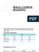 Abnormal Uterine Bleeding