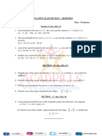 Cumulative Class Test Math Ch8 To 13 Class Xii