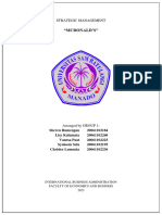 Strategic Management FINAL EXAM (REVISED) - Group 1 McDonald's