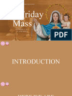 FIRST FRIDAY MASS October 6, 2023