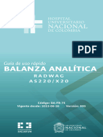 Guia de Uso Rapido Balanza Analítica