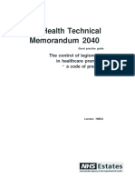 HTM 2040 Control of Legionella Good Practice Quide